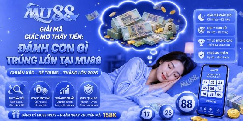Giải mã giấc mơ thấy tiền: Đánh con gì trúng lớn tại MU88 2026?